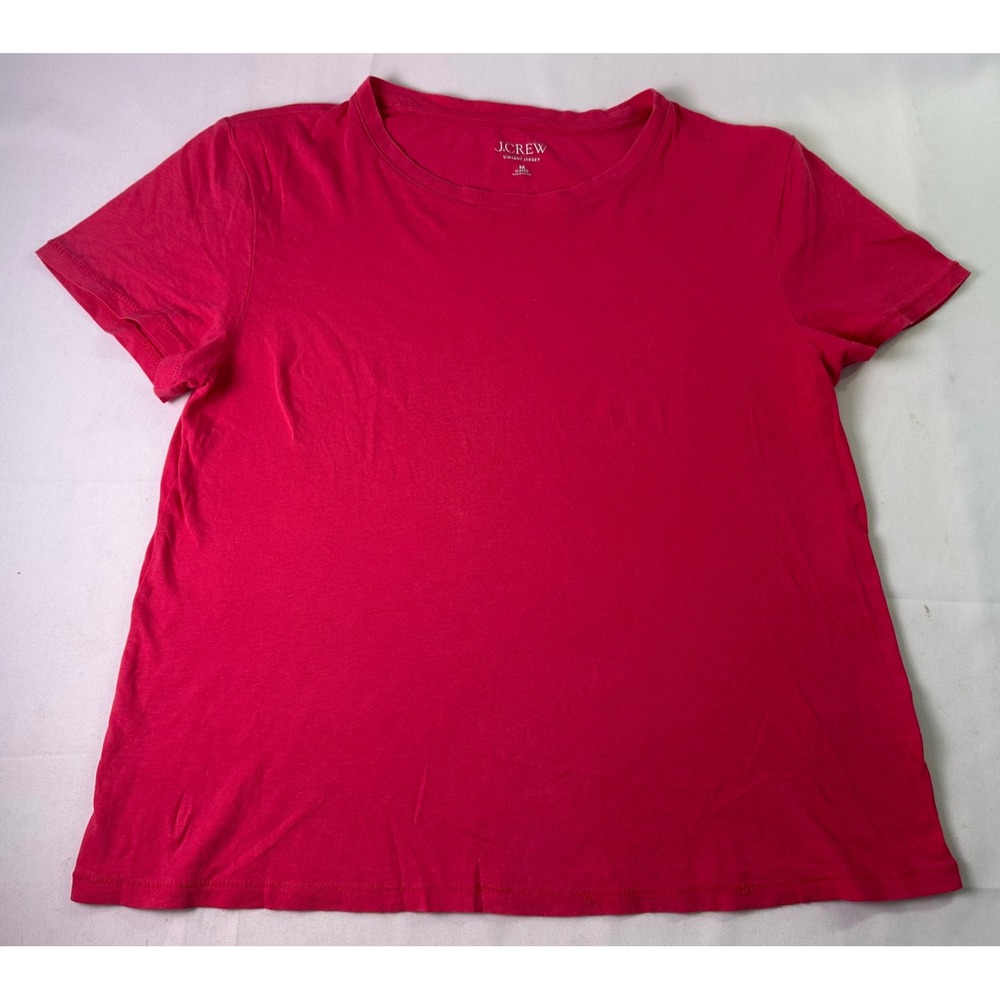 J. Crew Vintage Jersey Classic Fit T-Shirt 100% Cotton Pink‎ Mauve Preppy Medium